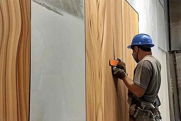 仿木紋漆施工過程展示