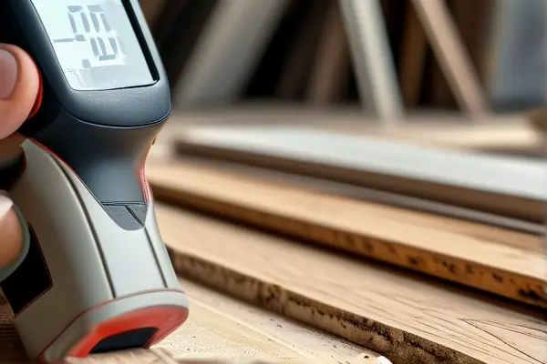 木地板含水率檢測現(xiàn)場實拍圖