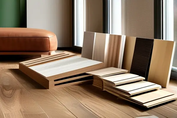 多種木地板材質對比展示