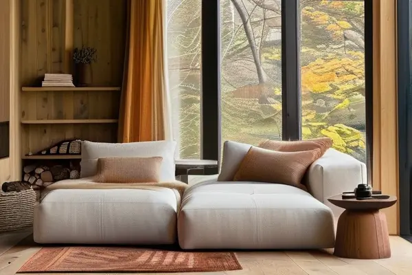 溫馨客廳實木地板裝修效果展示