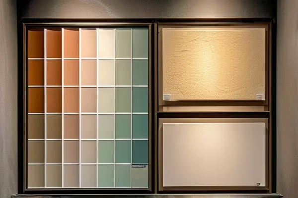 多品牌乳膠漆樣品對比展示