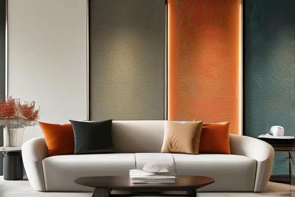 高端墻布在客廳墻面的實際效果展示