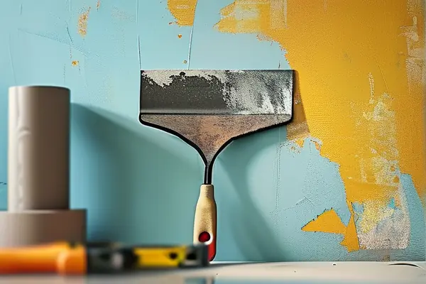 裝修師傅修復掉皮乳膠漆墻面