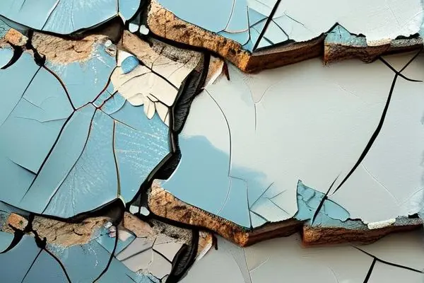 墻面乳膠漆裂縫細(xì)節(jié)及修復(fù)過(guò)程