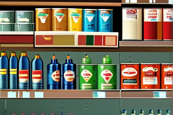 不同品牌乳膠漆產品展示