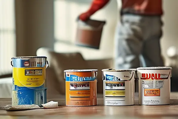 裝修師傅攪拌乳膠漆施工實景