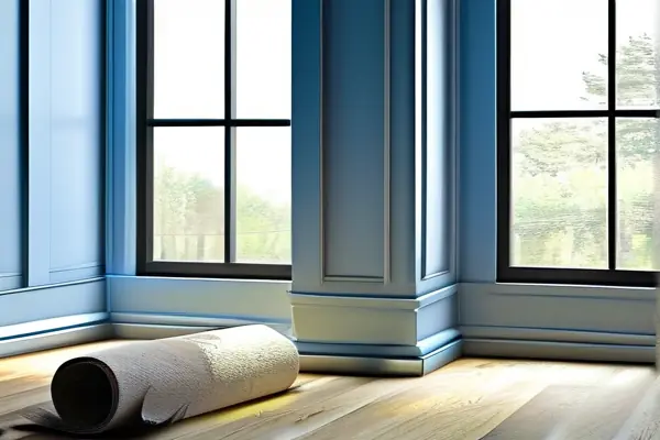 專業(yè)油漆工正在施工優(yōu)質乳膠漆場景