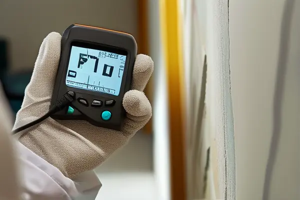 專業人員正在進行乳膠漆甲醛含量檢測