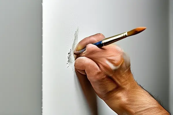 乳膠漆修補過程展示