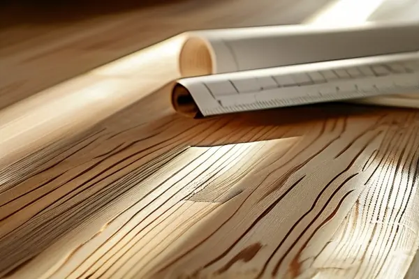 三層原木地板細節展示與家裝設計場景