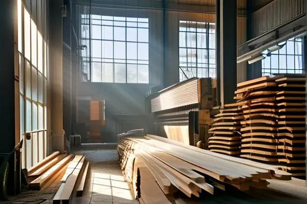 實木地板廠生產(chǎn)車間實景