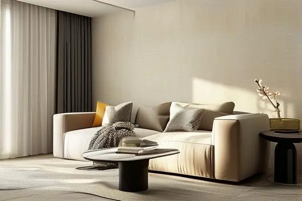 無縫環保墻布在現代家居中的應用效果圖