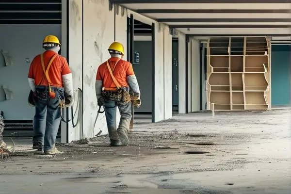 專業(yè)團(tuán)隊(duì)進(jìn)行二手房舊裝修拆除工作