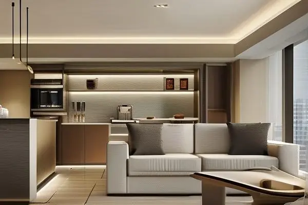 酒店式公寓客廳裝修效果展示