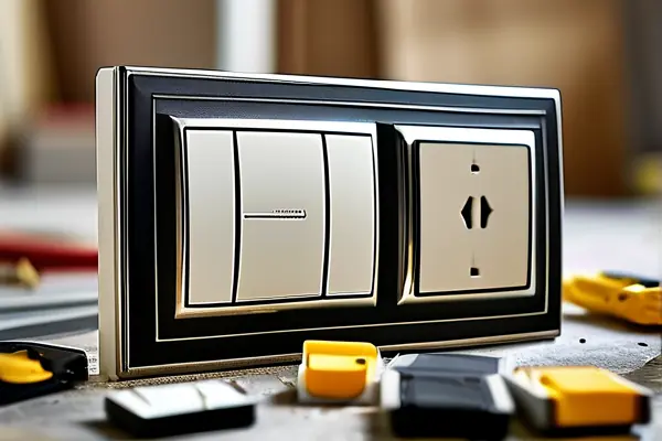 家裝師傅展示開關插座