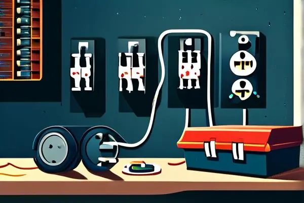 專業電工安裝家庭開關插座線路的現場圖