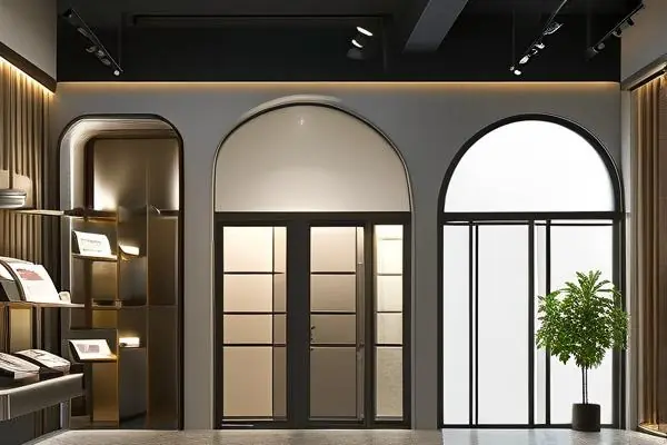 揚(yáng)州家裝門(mén)窗建材店內(nèi)部展示