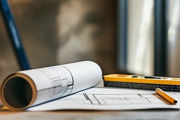 業(yè)主與裝修師傅討論裝修標(biāo)準(zhǔn)