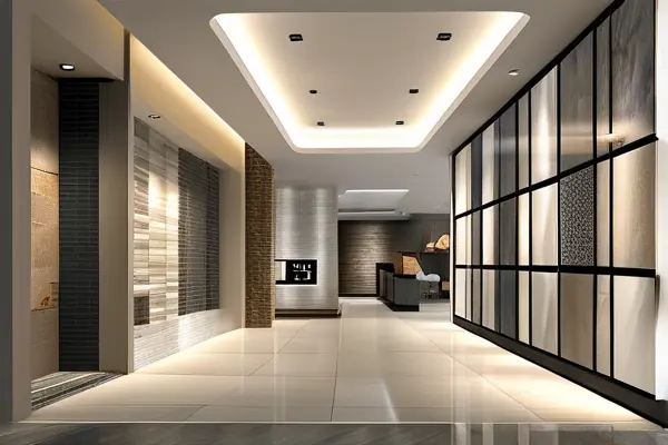 現代化裝修建材展廳內景展示