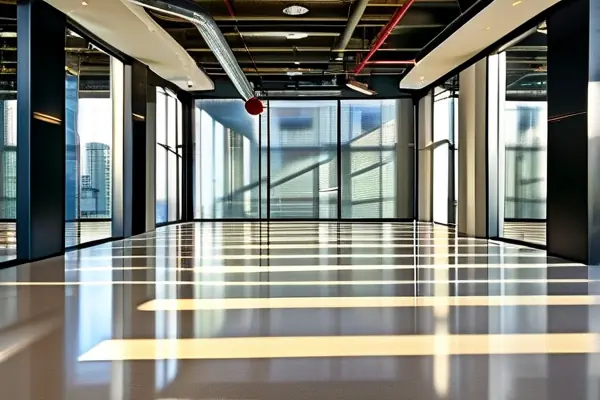 合規健身館裝修實景展示：消防設施與功能分區特寫