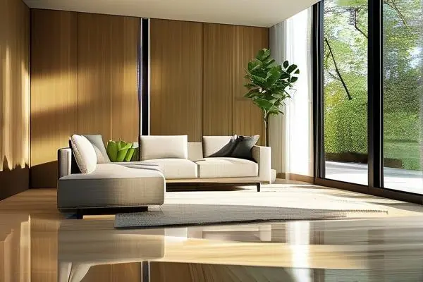 現(xiàn)代風(fēng)格客廳強(qiáng)化地板實(shí)景效果圖