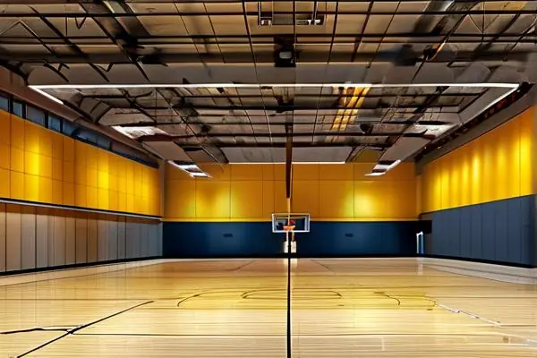 專業籃球館強化地板實景圖