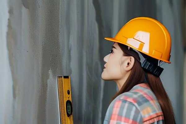 專業驗收人員使用儀器檢測新房裝修質量
