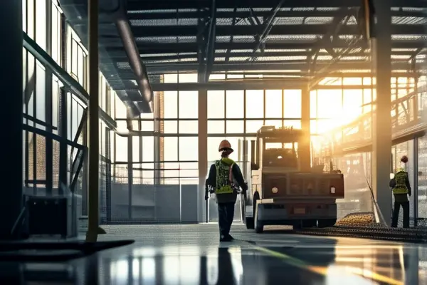 專業團隊在廠房內進行安全拆除作業