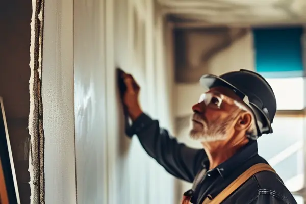 揚州家裝師傅現場指導墻面施工注意事項