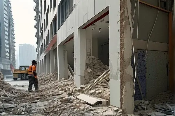 店面裝修拆除施工現場