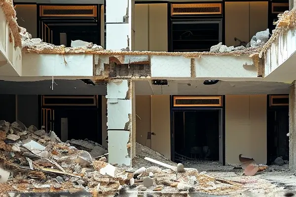 酒店裝修拆除現場