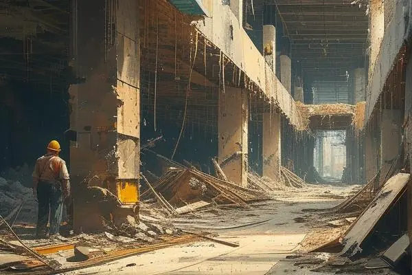 商場裝修拆除施工現場實拍