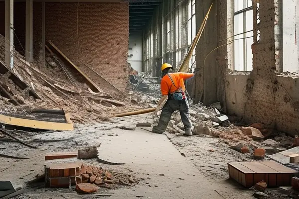 室內裝修拆除施工現場