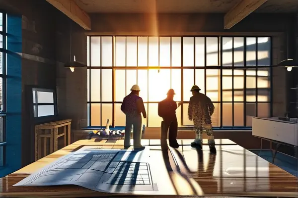 揚(yáng)州業(yè)主與選選裝飾公司設(shè)計師現(xiàn)場溝通裝修方案