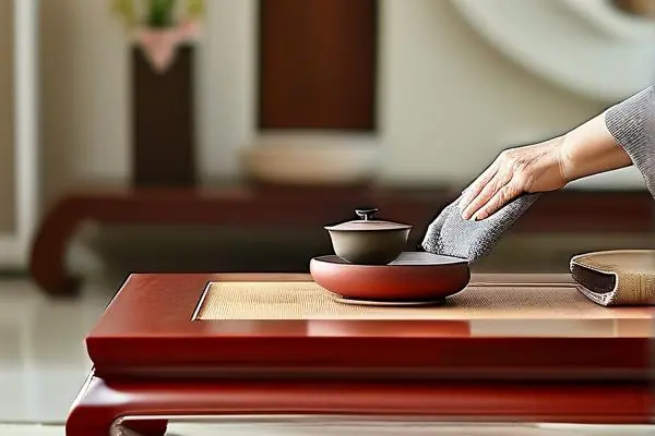 紅木家具日常保養示范
