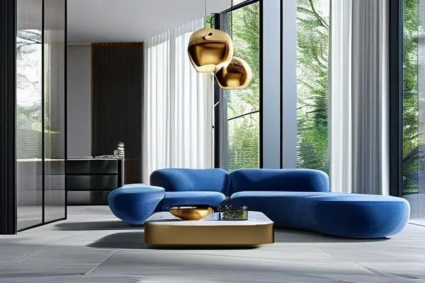 灰色地磚客廳搭配效果圖