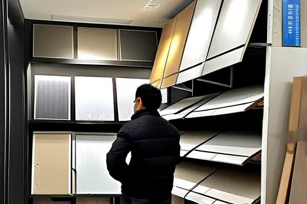 揚州家裝市場吊頂材料選購現場