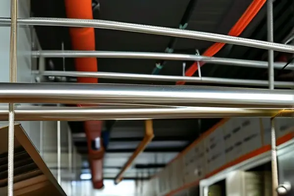 揚州餐飲裝修水電施工現場實拍圖