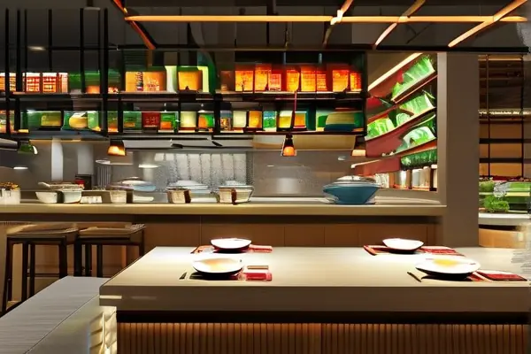 火鍋店裝修水電效果圖展示