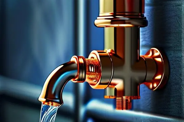家裝用高品質銅質水管閥門特寫