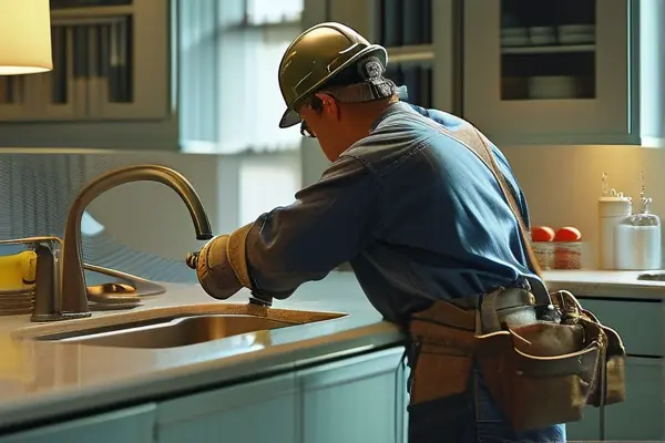 專業(yè)技術(shù)人員更換家裝水管總閥門開關(guān)