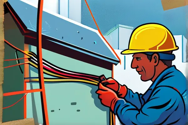 揚州家裝師傅正在進行老房水電改造施工