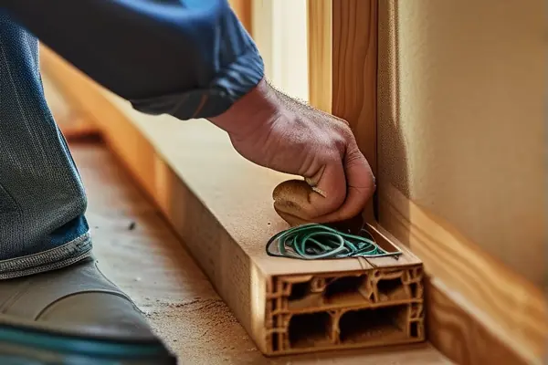 揚州水電師傅正在進行管線鋪設作業