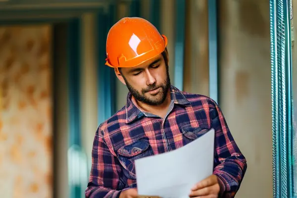 業主與裝修師傅檢查水電線路