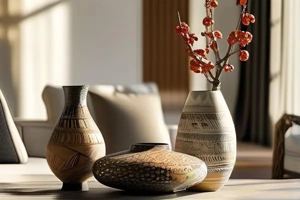 現代家居客廳裝修工藝品展示