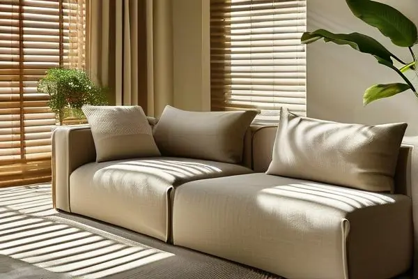 布藝百葉窗簾實景效果圖