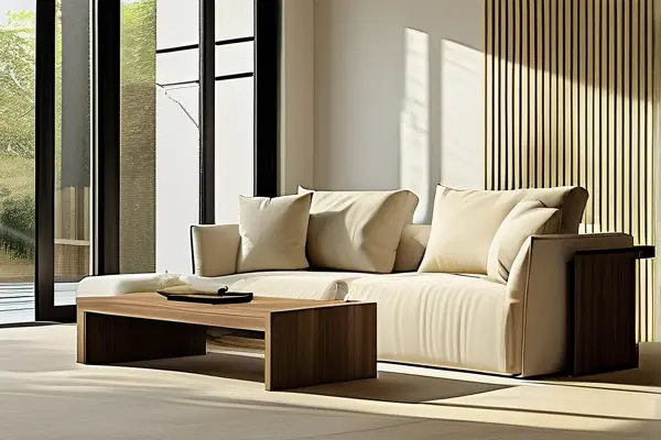 現代簡約風格客廳布藝沙發搭配效果圖