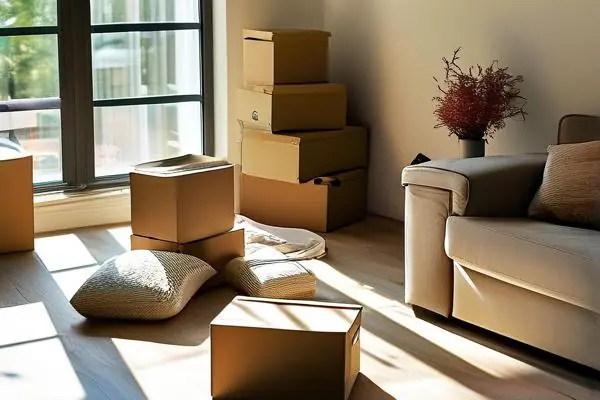 大廠搬家新房入住后的溫馨客廳場景