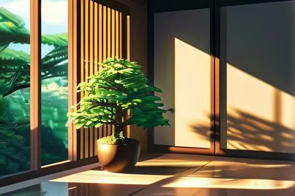 新婚夫婦在新家收到發(fā)財(cái)樹(shù)作為禮物