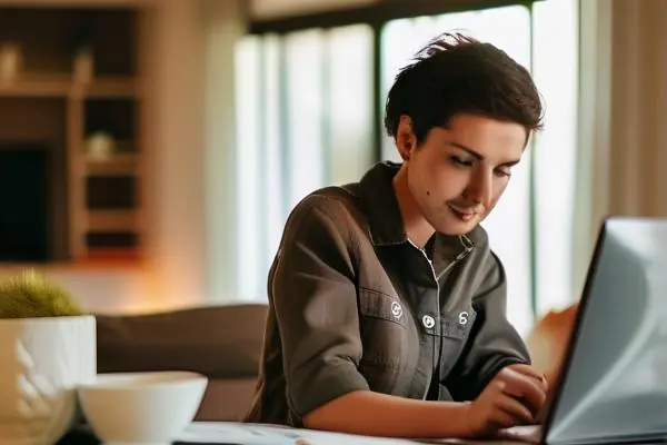 年輕夫妻挑選裝修公司的場景